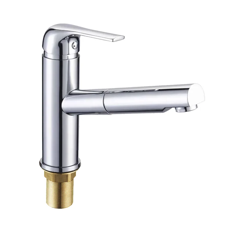 Chrome Pult Out Kitchen Faucet Mixer